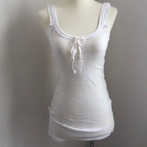 Free People Burnout White tank Top Size XS